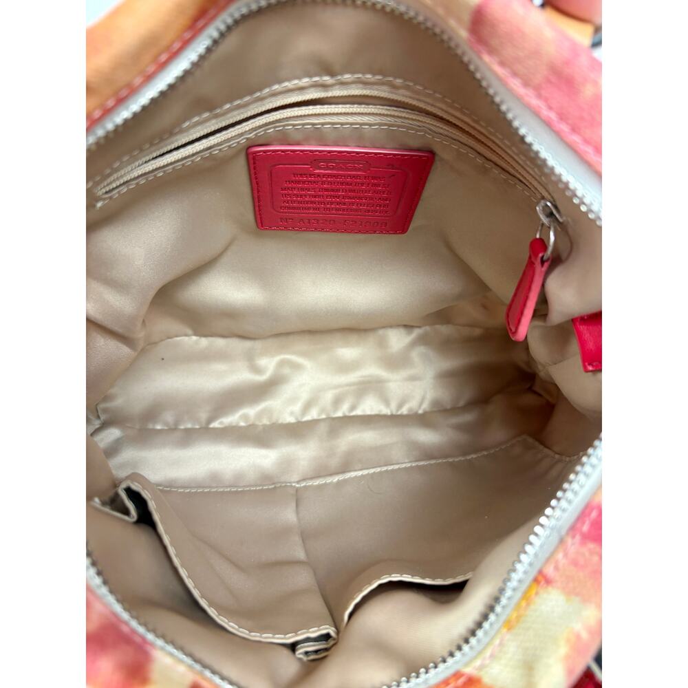 Coach Ashley Multicolor Floral Satchel in Durable Canvas with Leather Trim - Picture 11 of 15